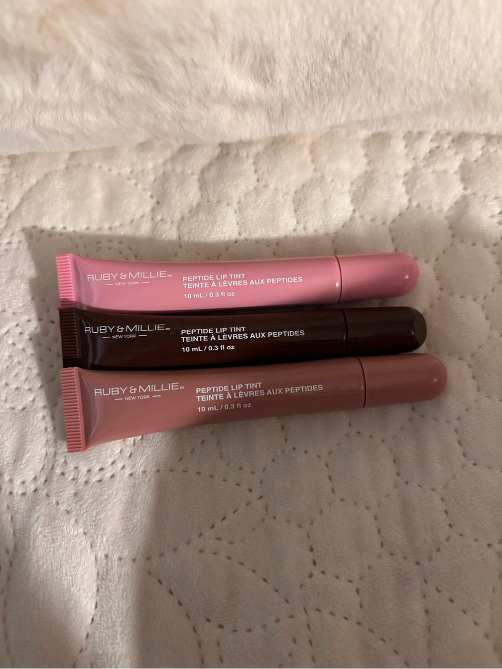Ruby & Millie Peptide Lip Tint - Pink, Mauve, Brown Shades